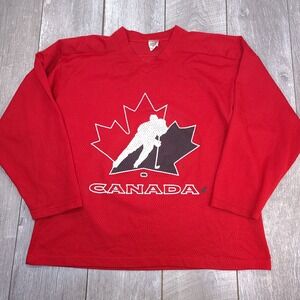 Ravens Athletic Hockey Jersey Mens Large Team Canada Training Mesh Vintage